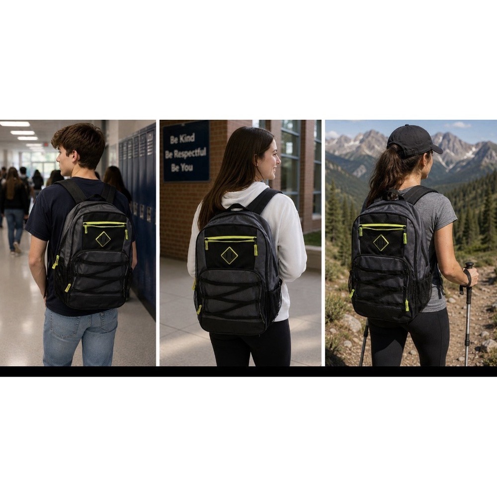 TRAILMAKER EQUIPMENT BACKPACK Black and green